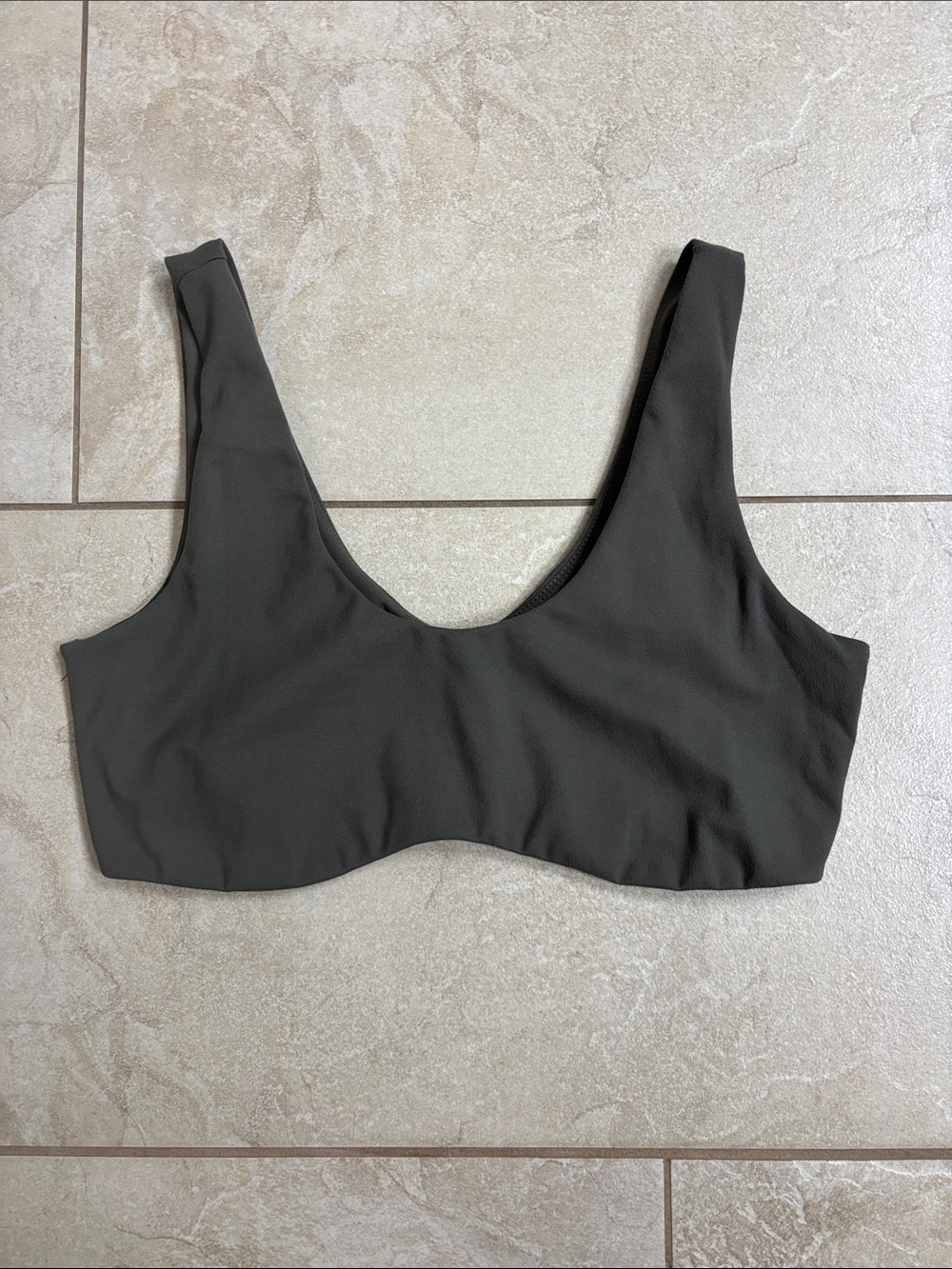 Joah Brown Contour Bra size Large Sueded Carob